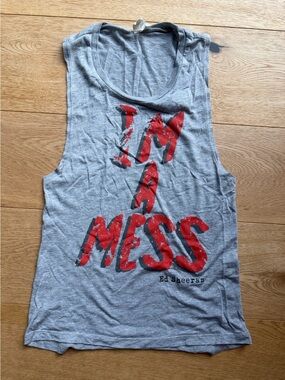 Ed Sheeran “I’m A Mess” Graphic Muscle Tank Top - S
